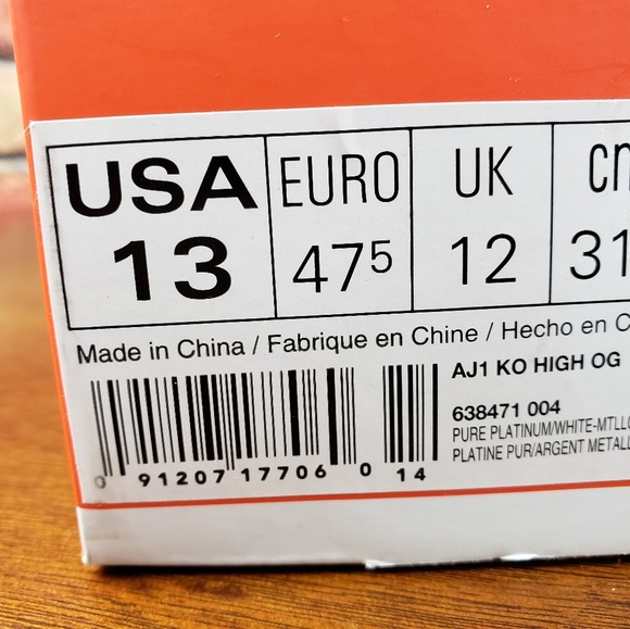 🦈  Air Jordan 1 KO High OG Quilted Platinum White - Picture 8 of 8